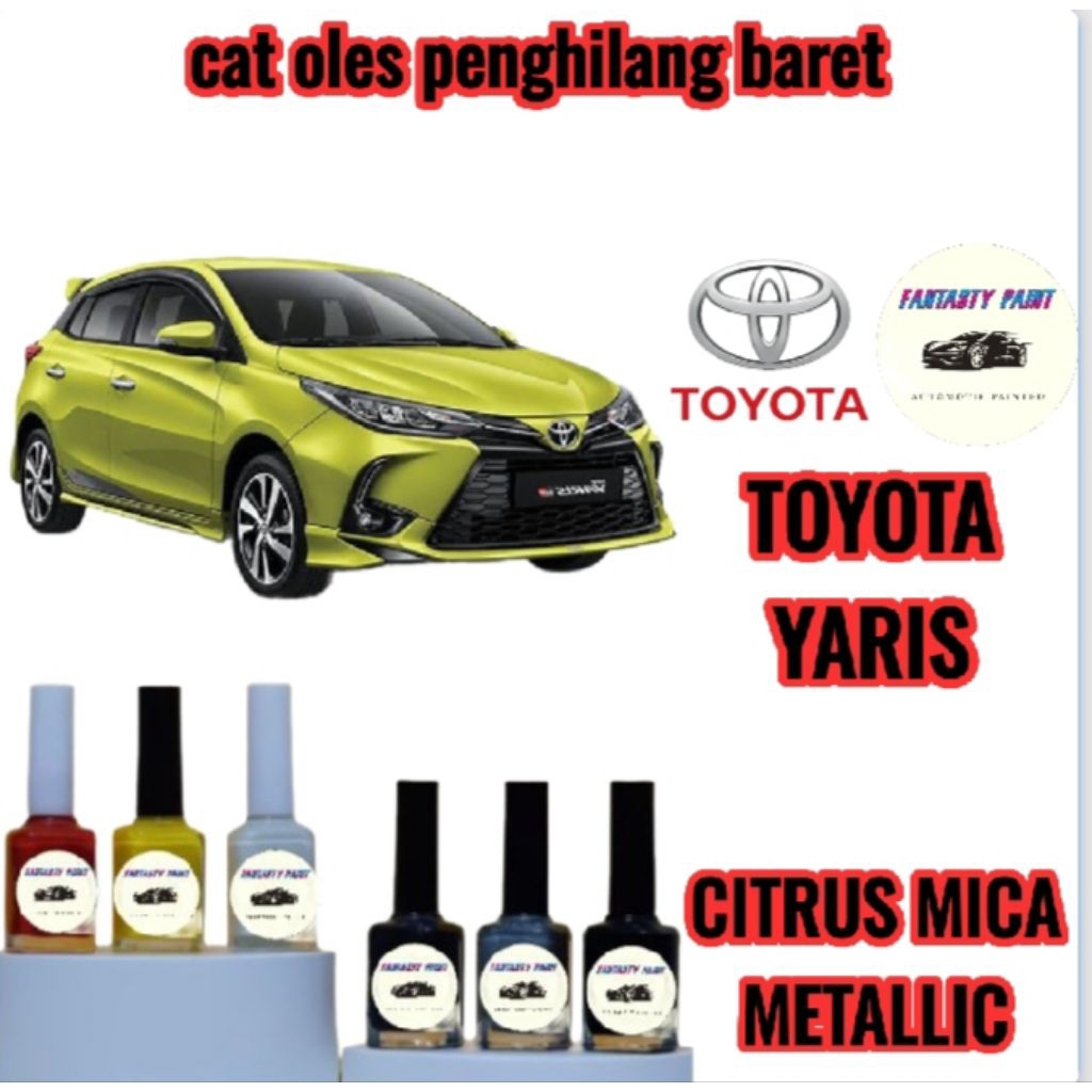 CAT OLES PENGHILANG BARET MOBIL TOYOTA YARIS HIJAU- TERMURAH BISA COD