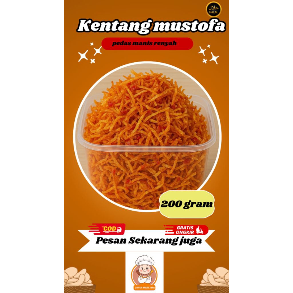 

kentang mustofa pedes manis 200gram