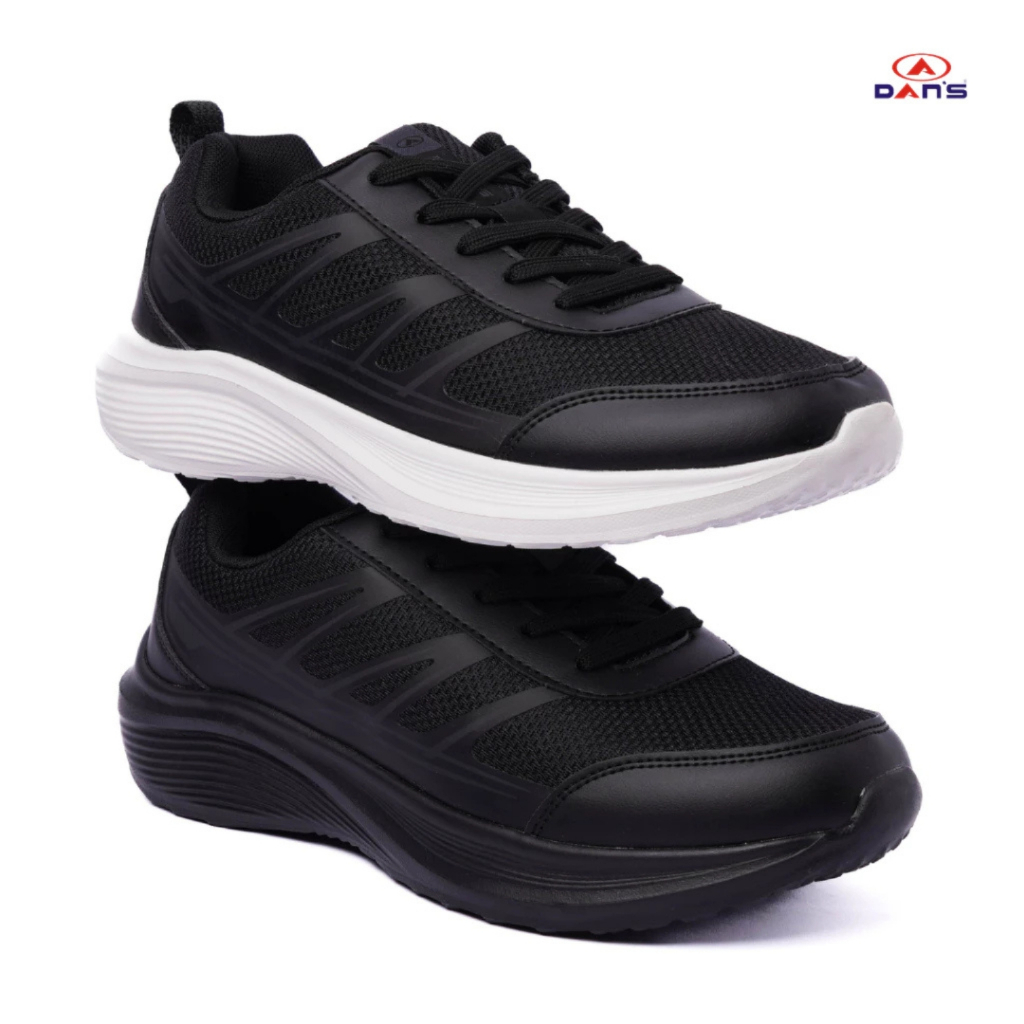 Leeonni x DANS - Sepatu Dewasa Pria dan Wanita - Aviel | Sneakers Warna Hitam anak-anak
