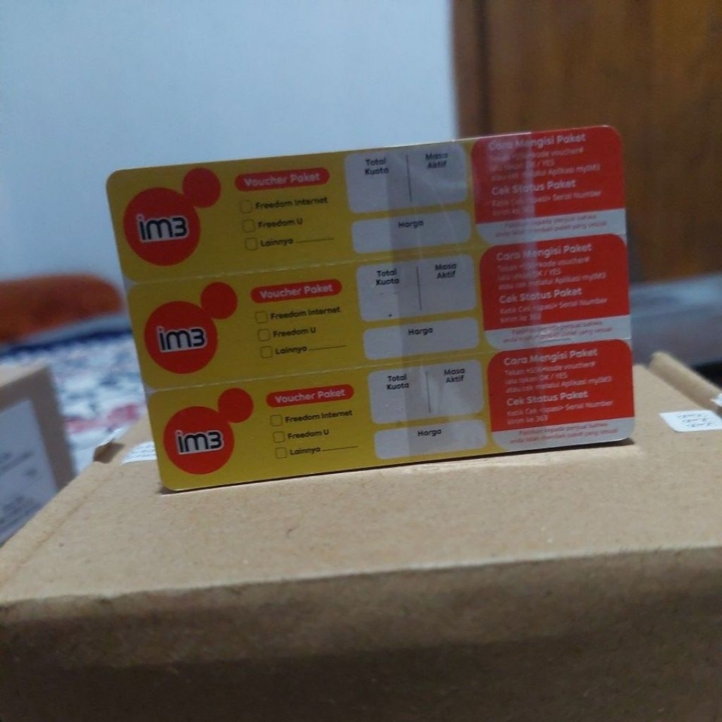 Voucher kosong im3 bahan inject kuota