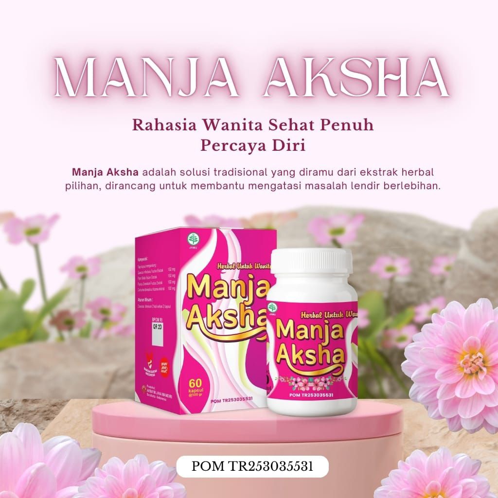 

Manja Aksha Original - Asli Obat Herbal Masalah Kewanitaan Pelancar Haid dan Keputihan