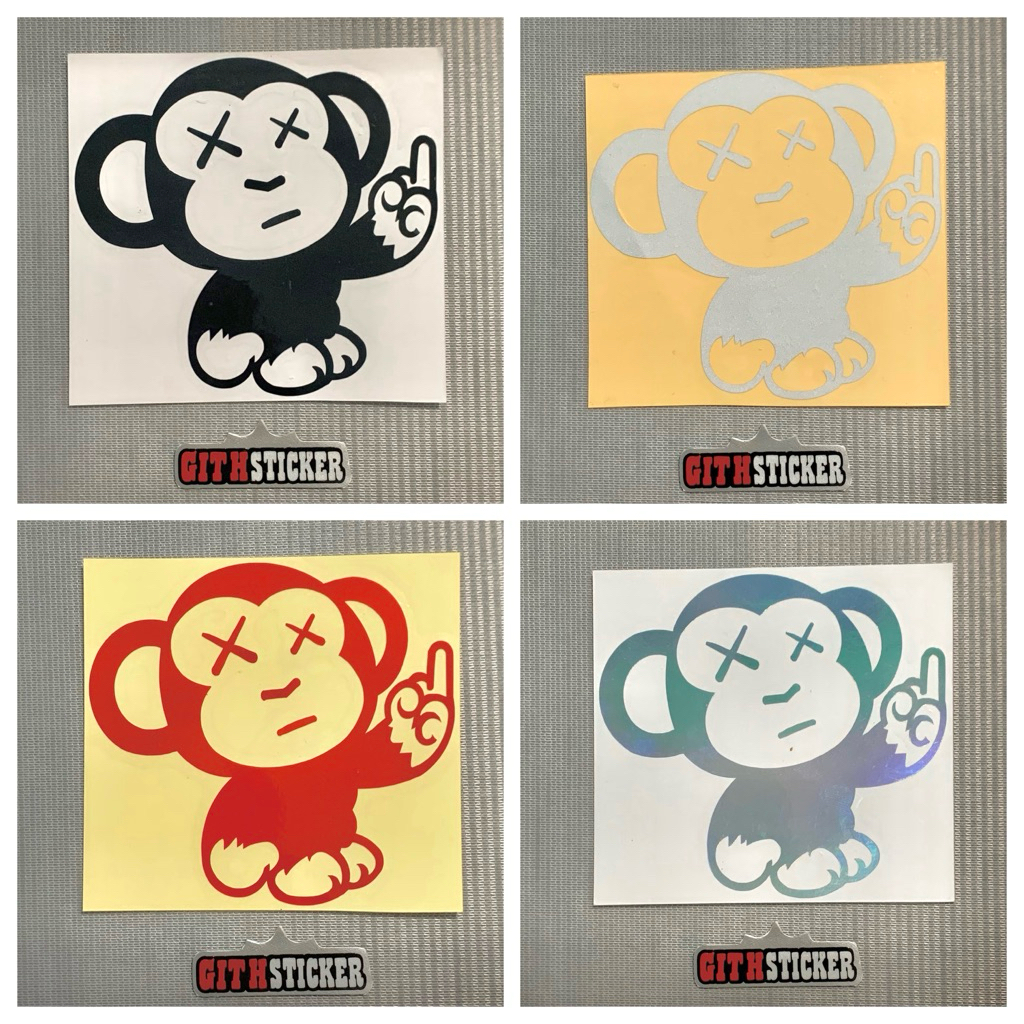 sticker monkey jdm cutting