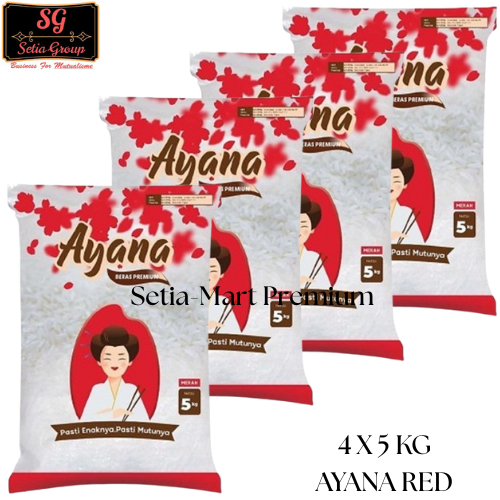 

(4x5 kg) Beras AYANA RED Beras Premium Kemasan 5 kg