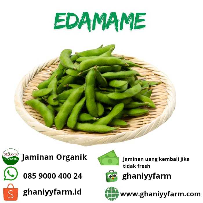 

Sayur Organik Edamame Organik 500 Gram