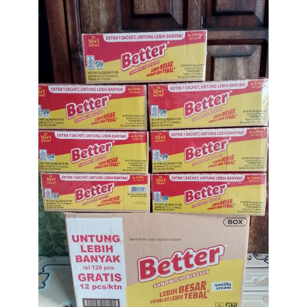 

Better(1karton isi 12box 1bos isi 10pcs+bonus1pcs)