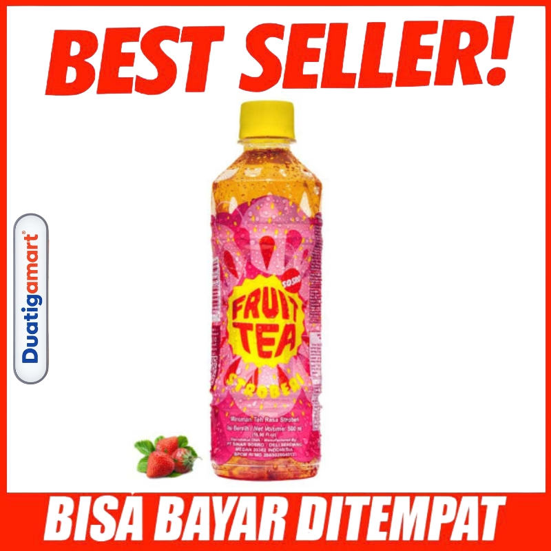 

Fruit Tea Frutea Fruitea Minuman Rasa Teh Stroberi Strawberry Botol Kemasan 500ml