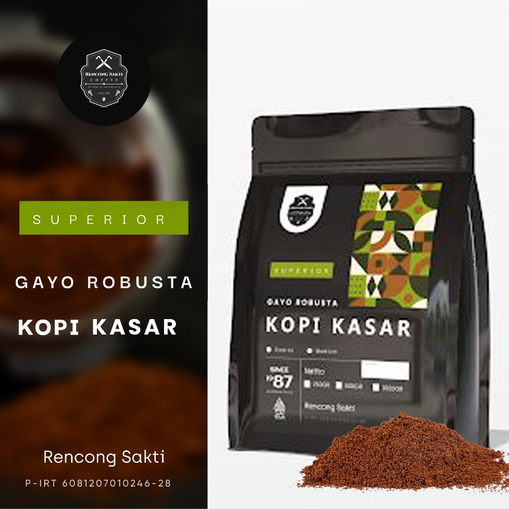 

Kopi Kasar Aceh Gayo Kualitas Super - Kopi Khas Tradisional Asli Murni 100℅
