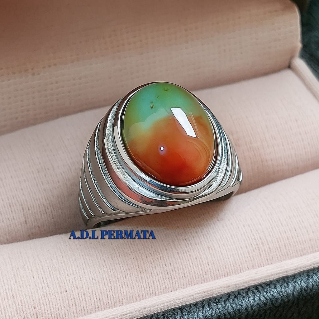 CINCIN BATU AKIK EDONG PANCAWARNA GARUT ORIGINAL