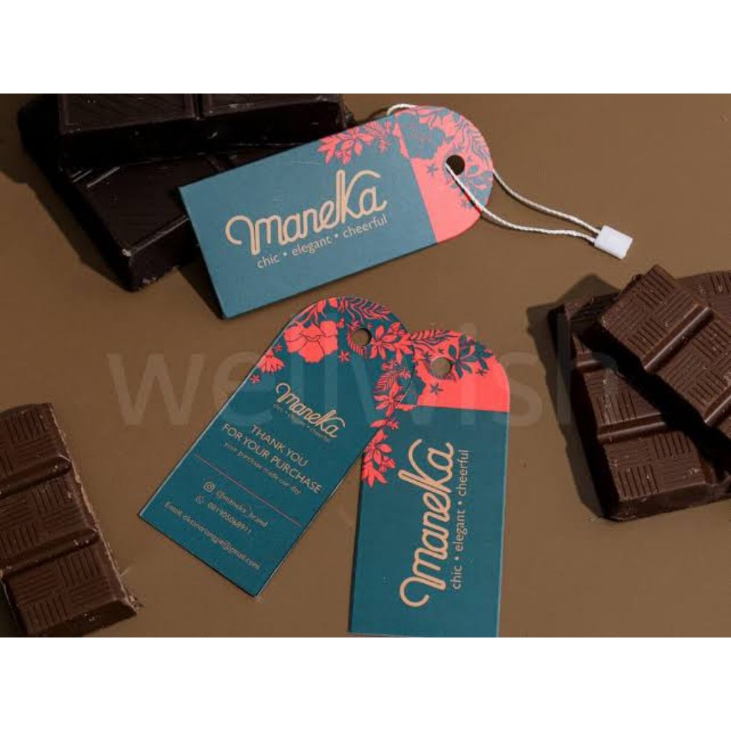 

Hangtag dengan 3 macam model dan ukuran