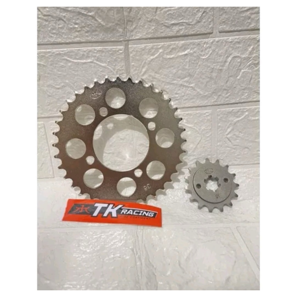 gear belakang + depan 415 tipis tk racing tk racing rx king fizr vega old vega r new jup z jup mx ol
