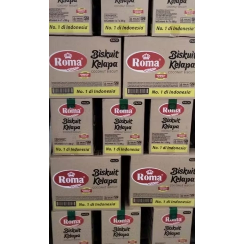 

ROMA KELAPA ( 1 KARTON ) @ 300 GRAM ISI 28 bungkus