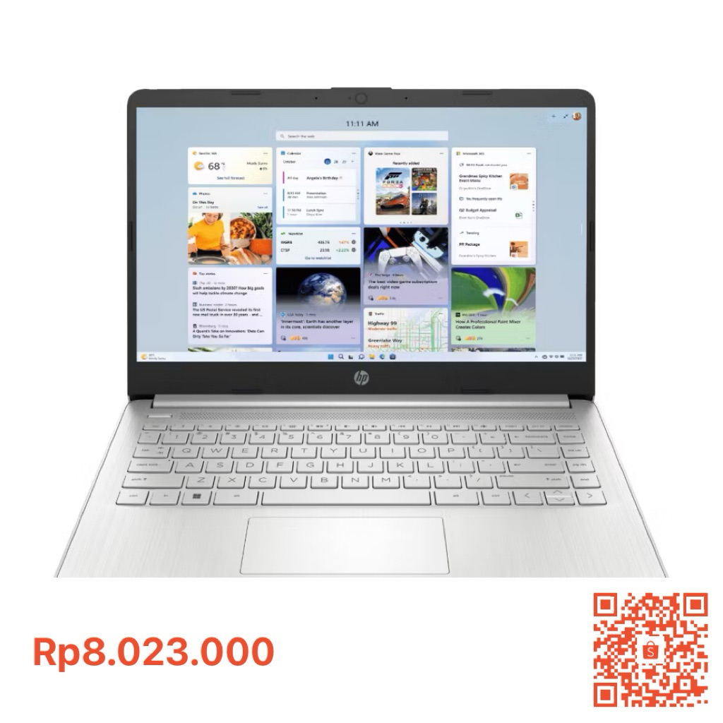 HP 14s i5 dq5152TU i5-1235U 8GB / 512GB FHD GARANSI RESMI HP