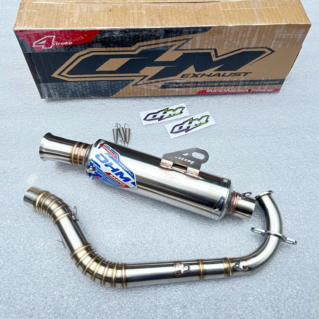 Knalpot Beat Deluxe Genio Scoopy inlet 38/42/45/50 Original DHM Racing Exhaust