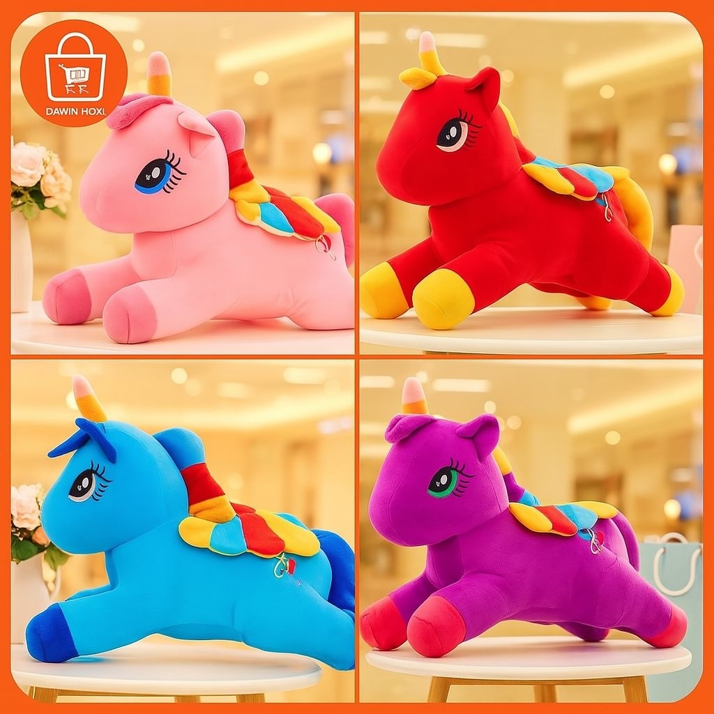 Boneka Unicorn Kuda Poni / Little Pony Jumbo Termurah Berlabel SNI