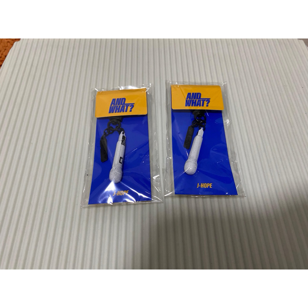 BTS JHOPE AND WHAT EXHIBITION MIC KEYCHAIN