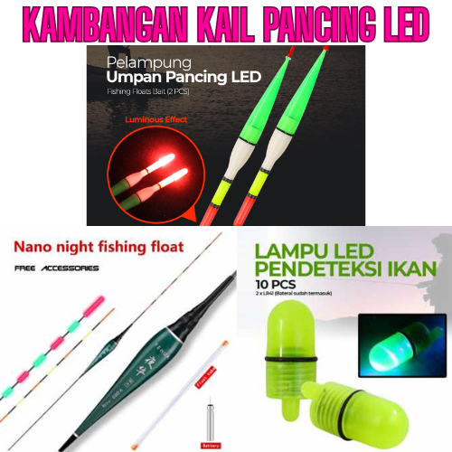 PALING MURAH Kambangan Kail Pancing LED Awet dan Tahan