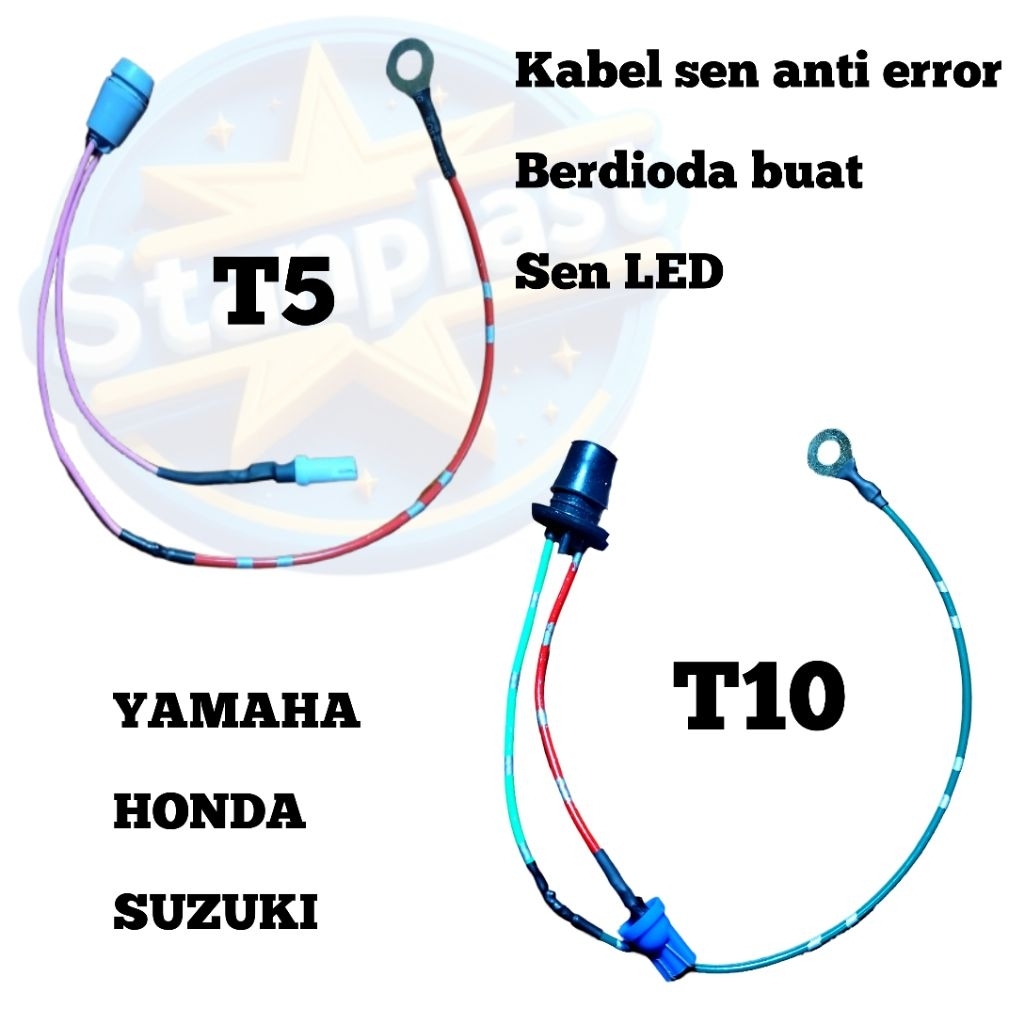 Kabel fiting soket dioda sein led anti error indikator sein motor