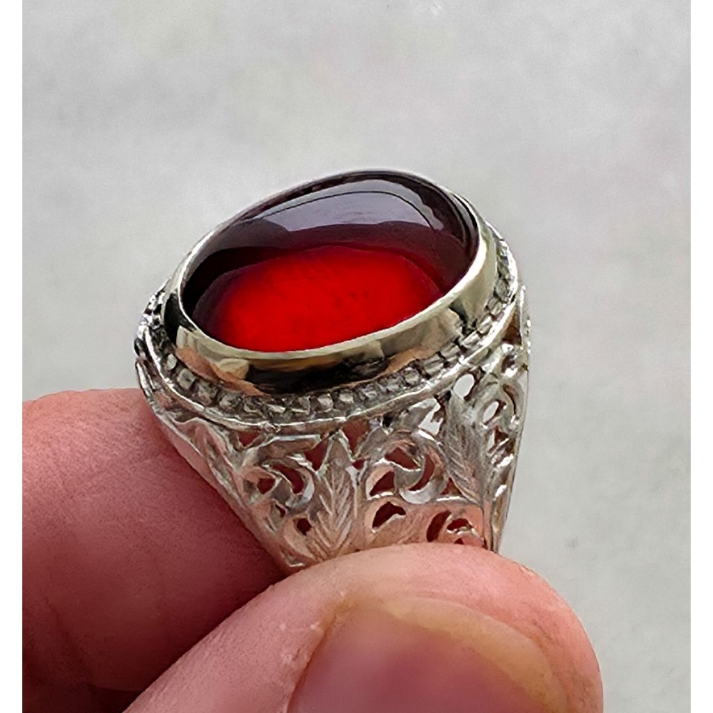 Natural Hessonite Garnet black mamba bukan bacan opal safir ruby
