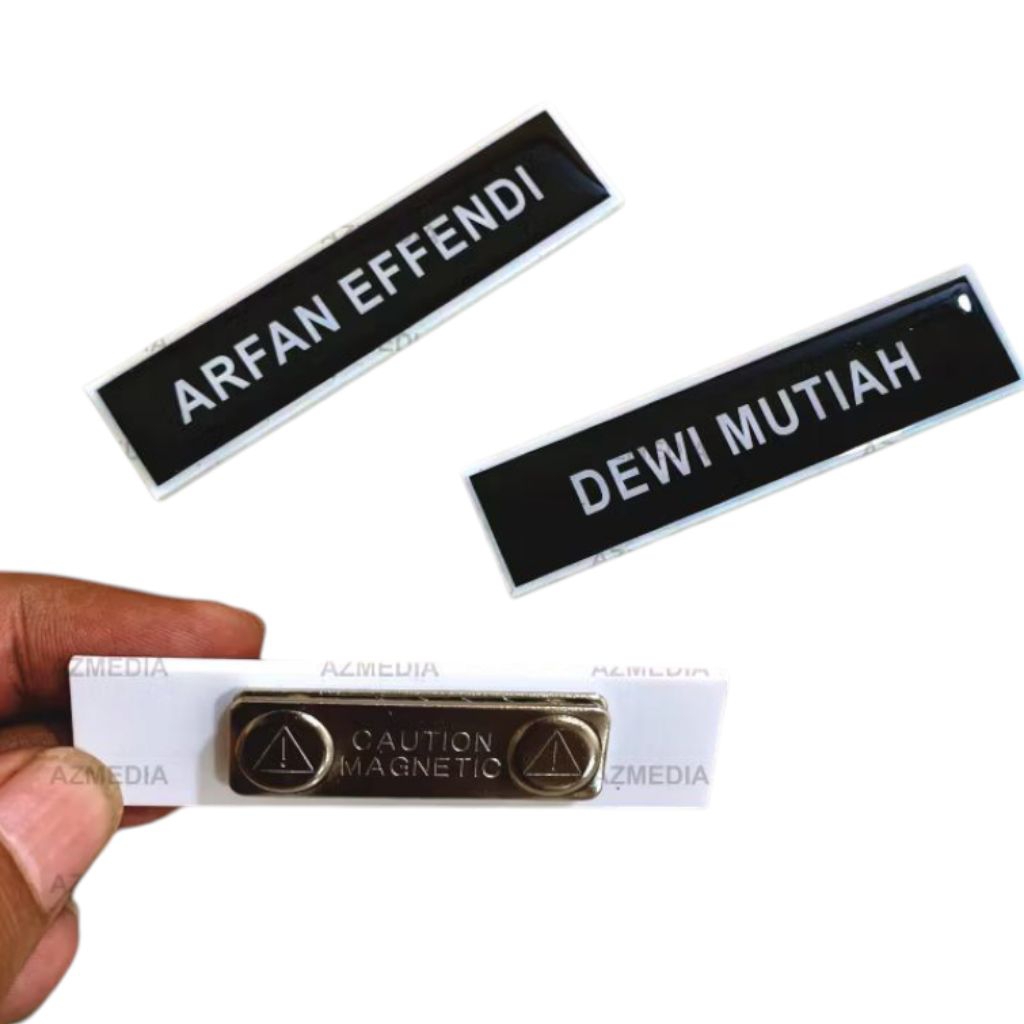 

nama tag nama dada yg magnet & papan nama pdh pns