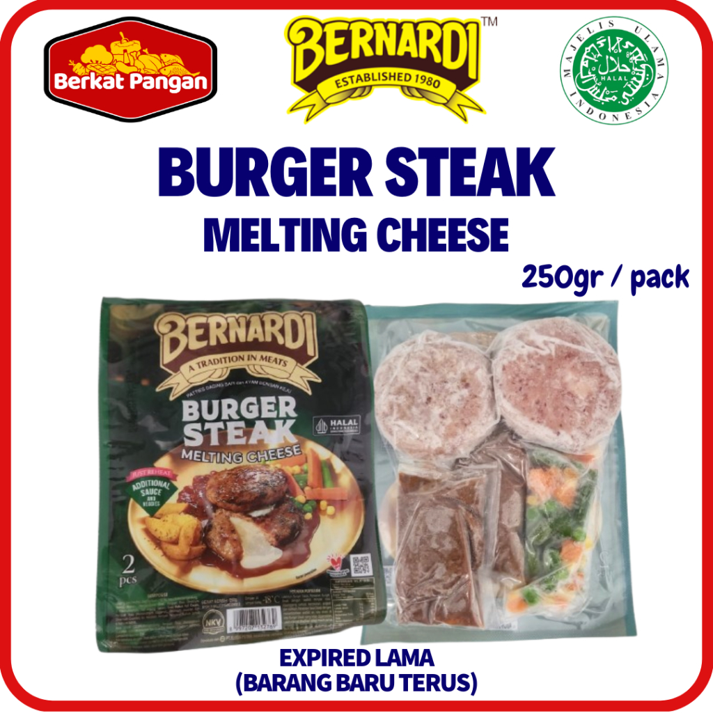 

BERNARDI Burger Steak Melting Cheese 250gr