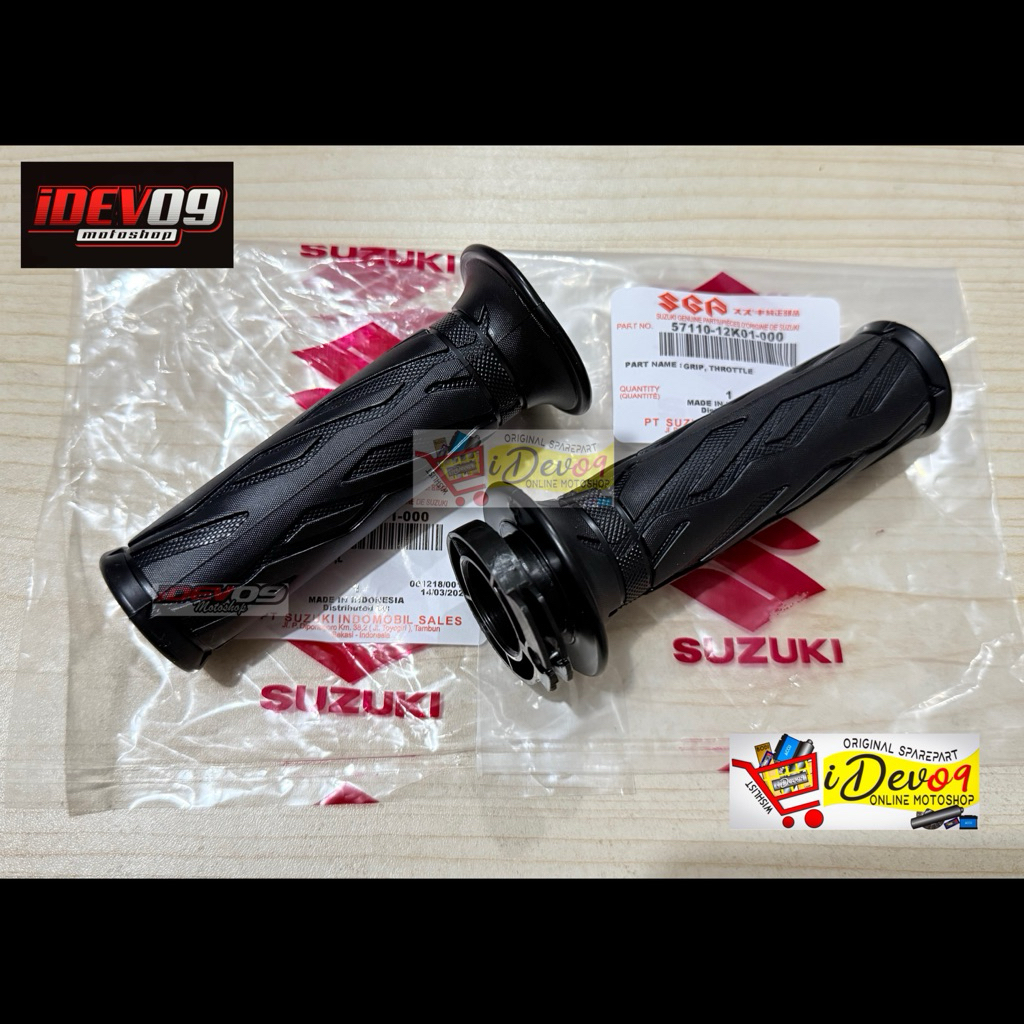 Grip Handgrip Throttle Karet Stang Kanan Kiri Satria Fu Fi Raider Fi 150 Original SGP