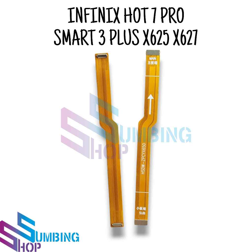 Flexible Ui Board Infinix Hot 7 Pro Smart 3 Plus X625 X627 Fleksibel Penghubung Mesin Konektor Charg