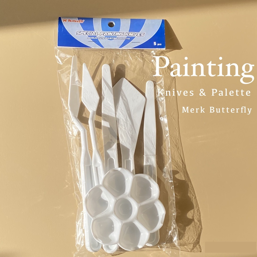 

BUTTERFLY PAINTING KNIVES & PALETTE (1SET)