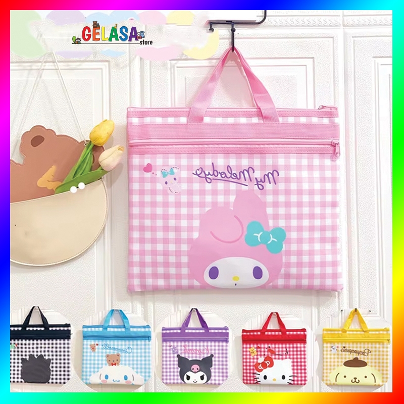 

Gelasa Tas Folder Map Buku File Storage Serbaguna, Tas Les/Kursus 18 motif Sanri* & Friends