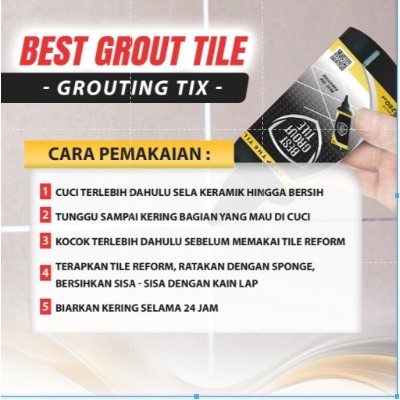 BEST GROUT TILE ORIGINAL HITAM - NAT KERAMIK