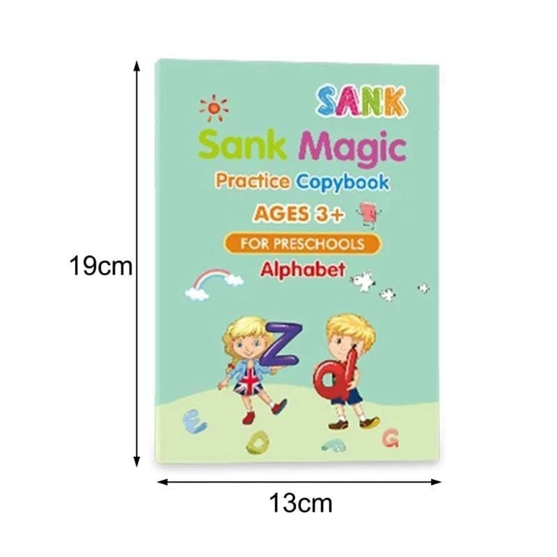 

Sank Magic Book / Magic Practice Book 1 set isi 4 buku + pen + refill / Set Buku Latihan Belajar Menulis PAUD Preschool TK Huruf Angka
