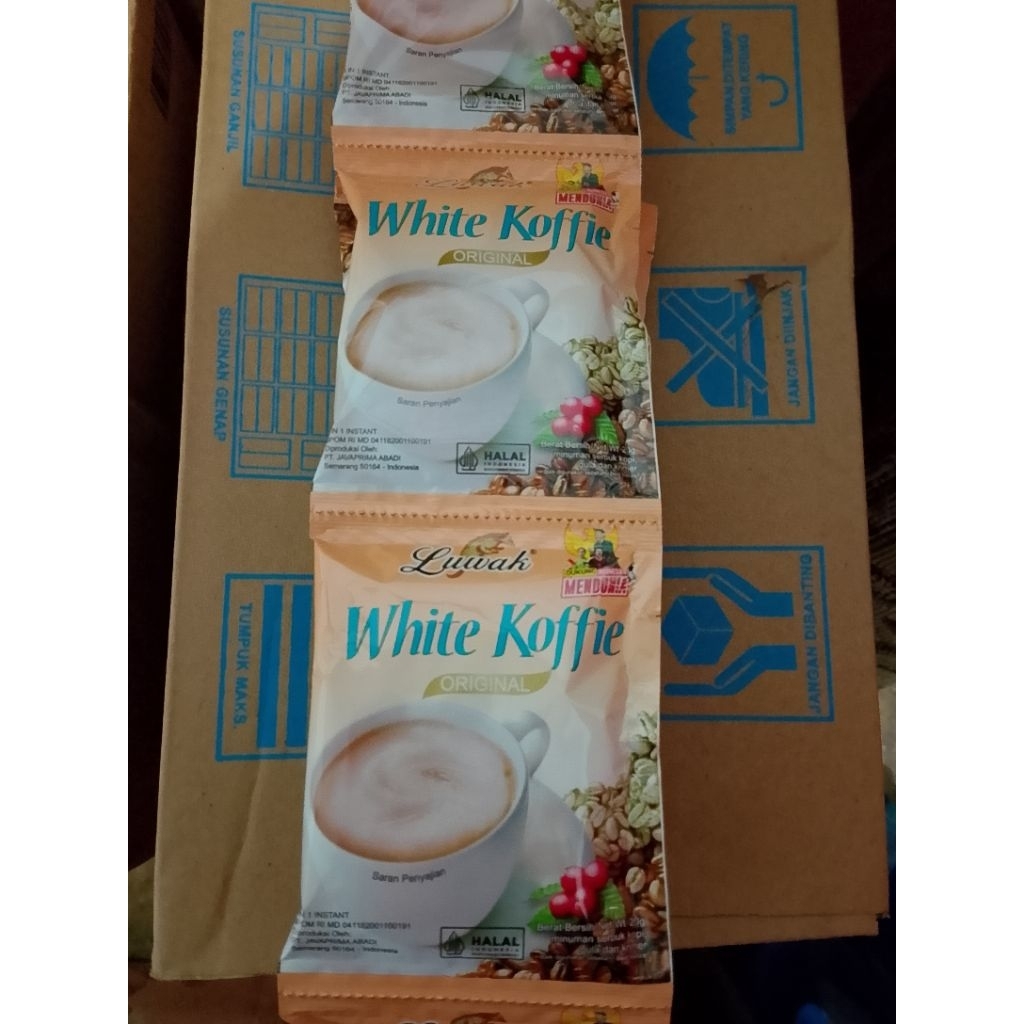

Luwak white koffie original sachet isi 10 pcs