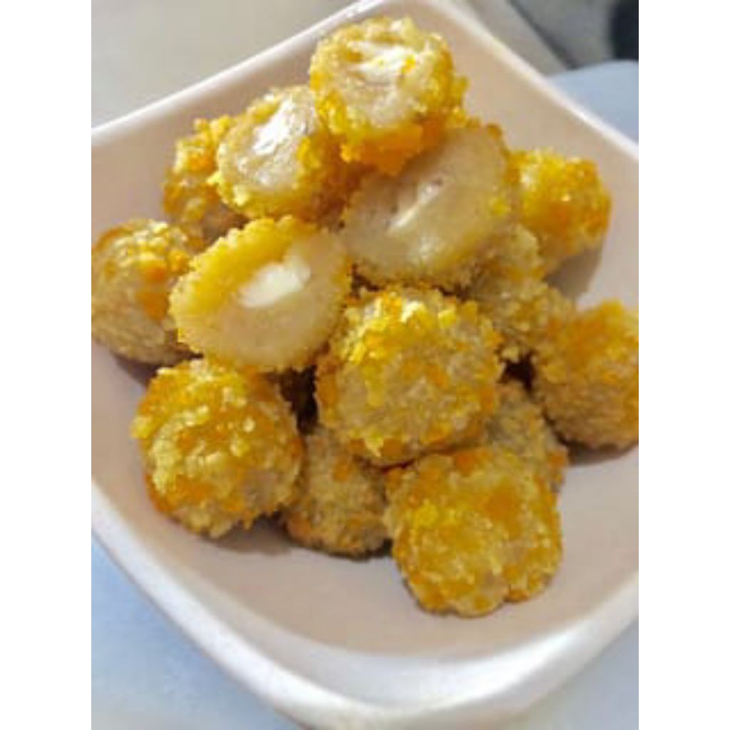 cilok goreng isi keju Frozen dan cilok rebus ayam suwir