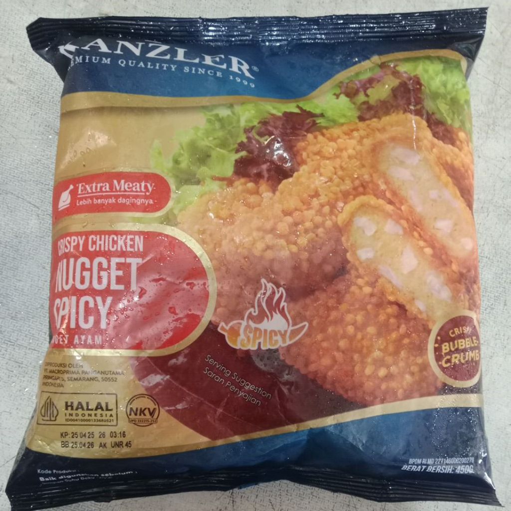 

kanzler crispy spicy nugget 450gr