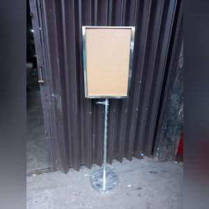KENSI Sign Stand Stainless Signage Poster pengumuman Standing Sign Frame display A2 Stainless