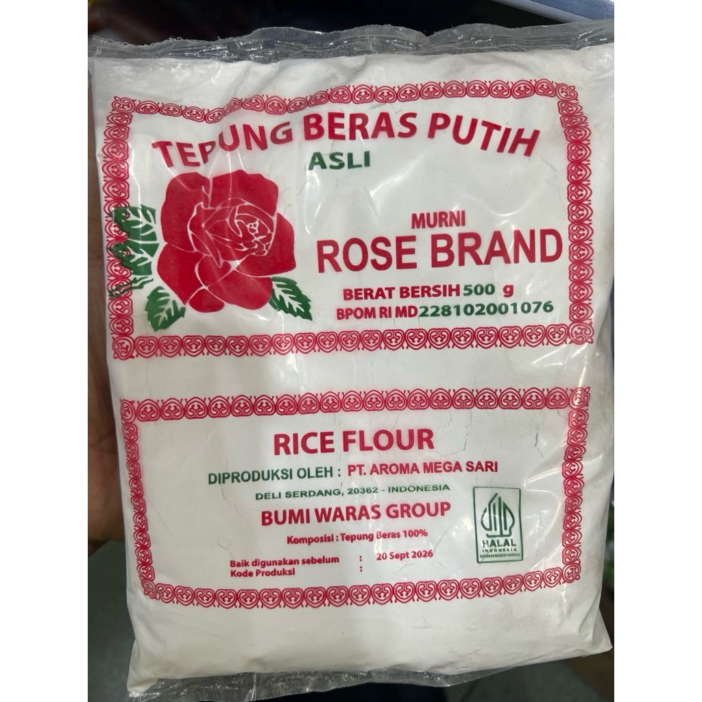

tepung beras dan tepung pulut rose brand