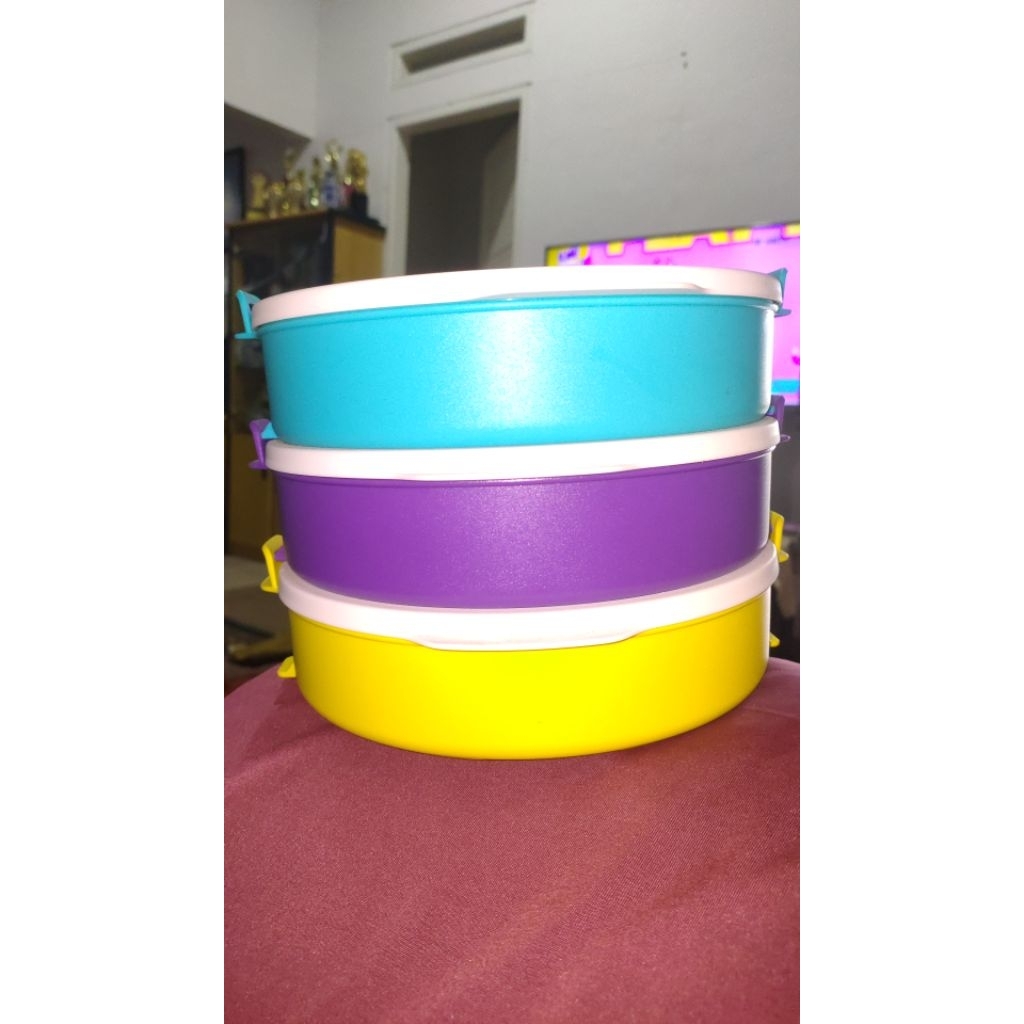 Rantang CTG round Tupperware.