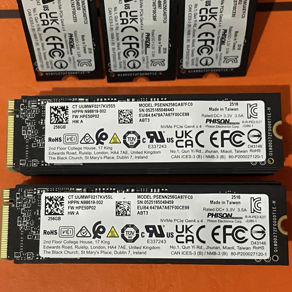 SSD M2 NVME 256GB GEN 4 PHISON ORIGINAL