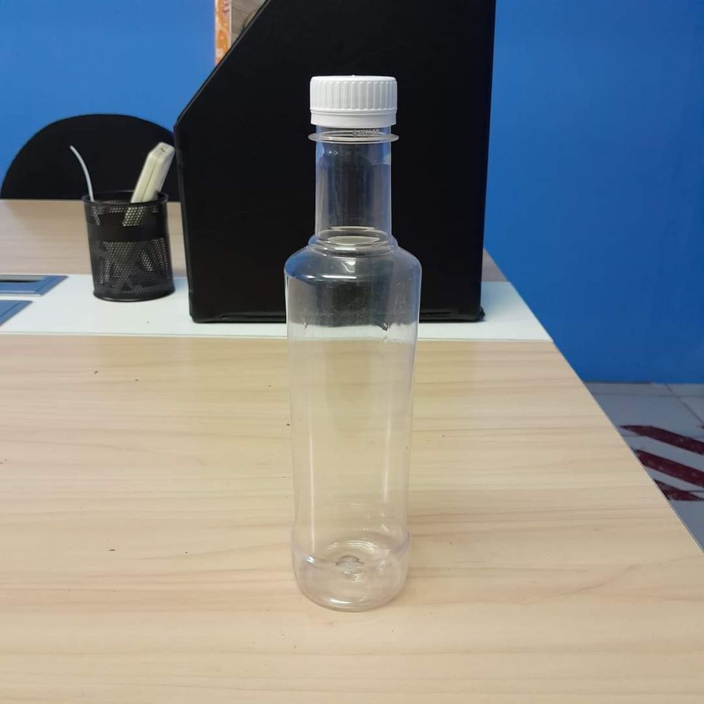 Botol plastik marjan 350ml/Botol madu 350ml (khusus grab gojek)
