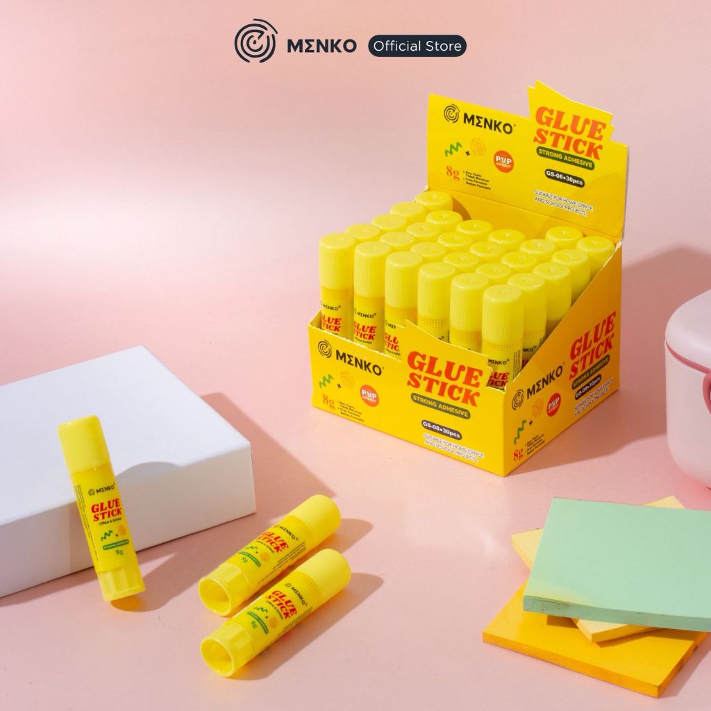 

[ 3 PCS ] MENKO Glue Stick / Lem Stick / Lem Batangan Stick 8gr 15gr 25gr