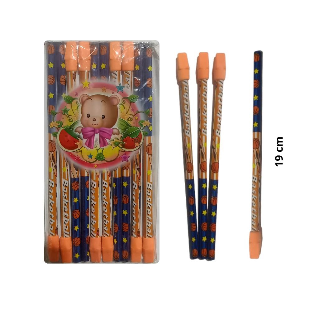 

PENCIL PLUS PENGHAPUS || 10 PCS PENCIL TULIS