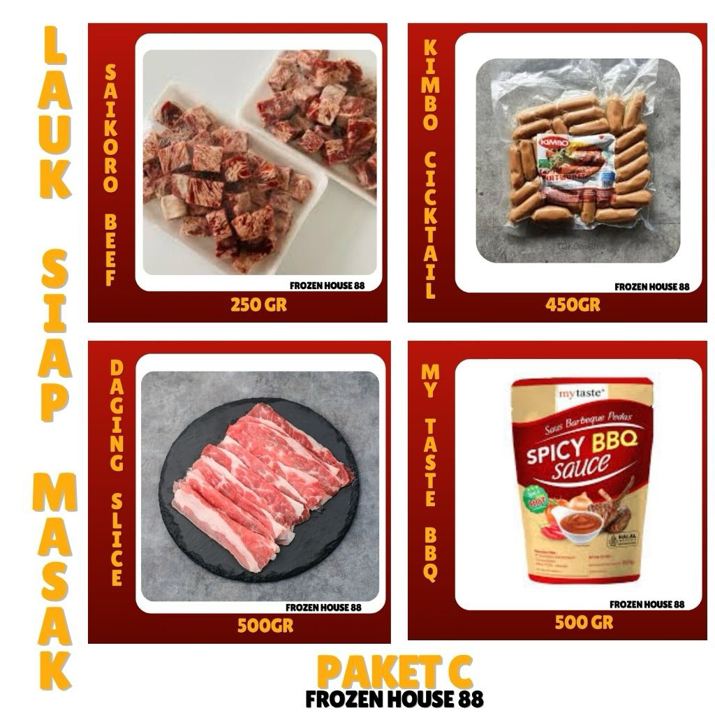 

Paket siap Masak Barbeque TERMURAH Paket C