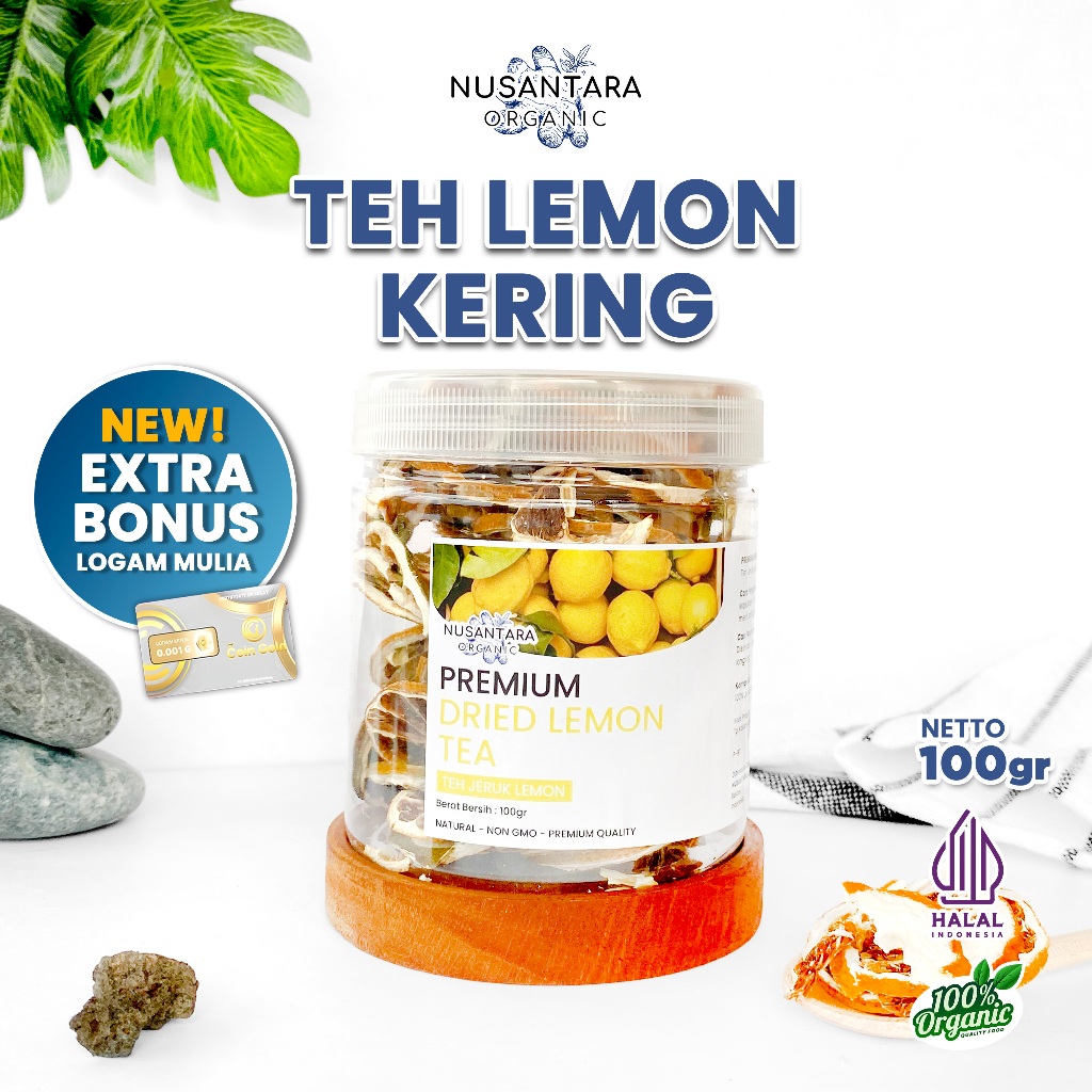 

Nusantara Organic Lemon Kering Iris Dried Fruit Tea Alami Asli Siap Seduh Organik 100gr