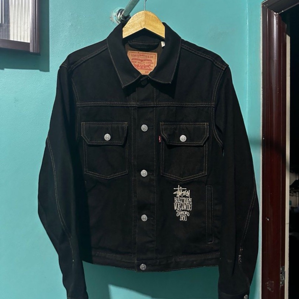 stussy x levis denim jacket