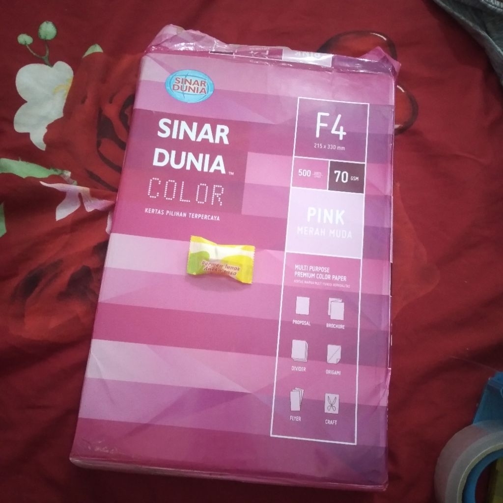 

Kertas HVS F4 Pink Sinar dunia