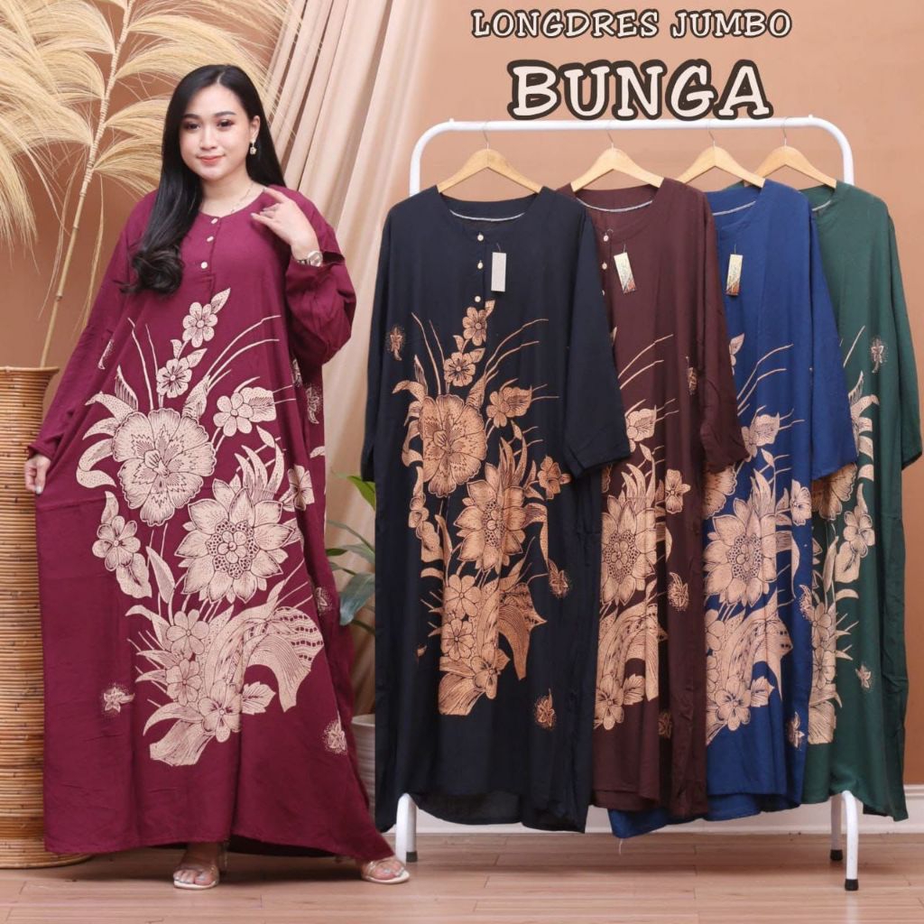 DASTER JUMBO LENGAN PANJANG  LD 130 PB 125 / GAMIS JUMBO  LD 130 PB 125 / DASTER LENGAN PANJANG  LD 