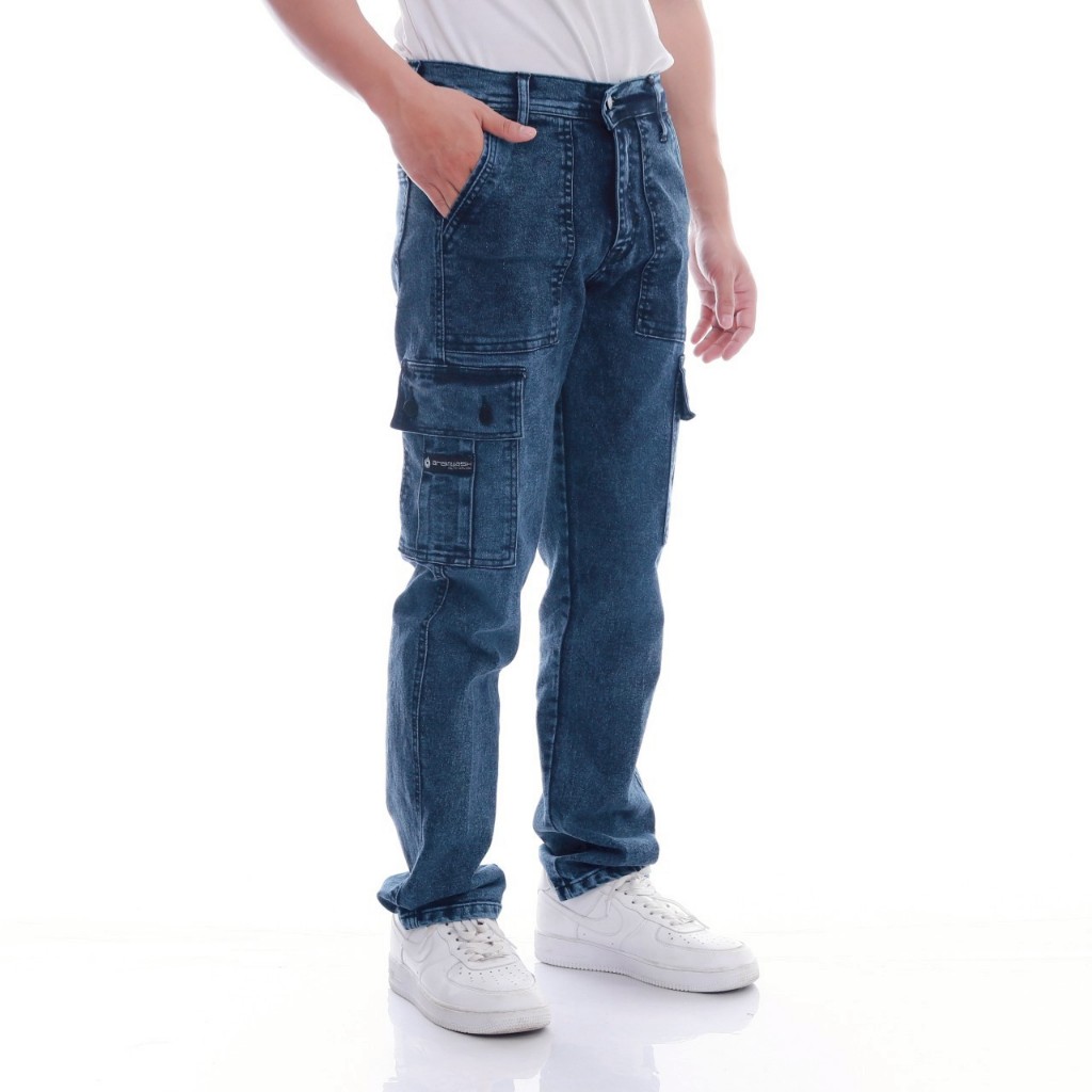 Celana jeans cargo pria / cargo jeans pria / celana cargo panjang pria / cargo pants / celana jeans 