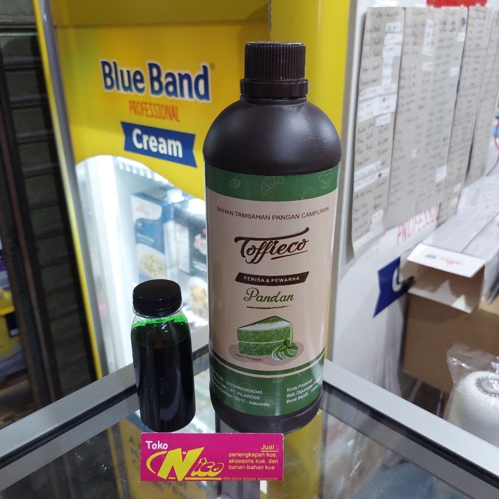 

Pasta Toffieco Pandan 100 gr BOTOL POLOS