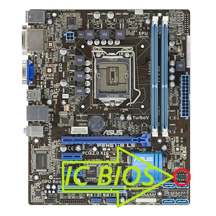 IC BIOS ASUS P8H61-M LE