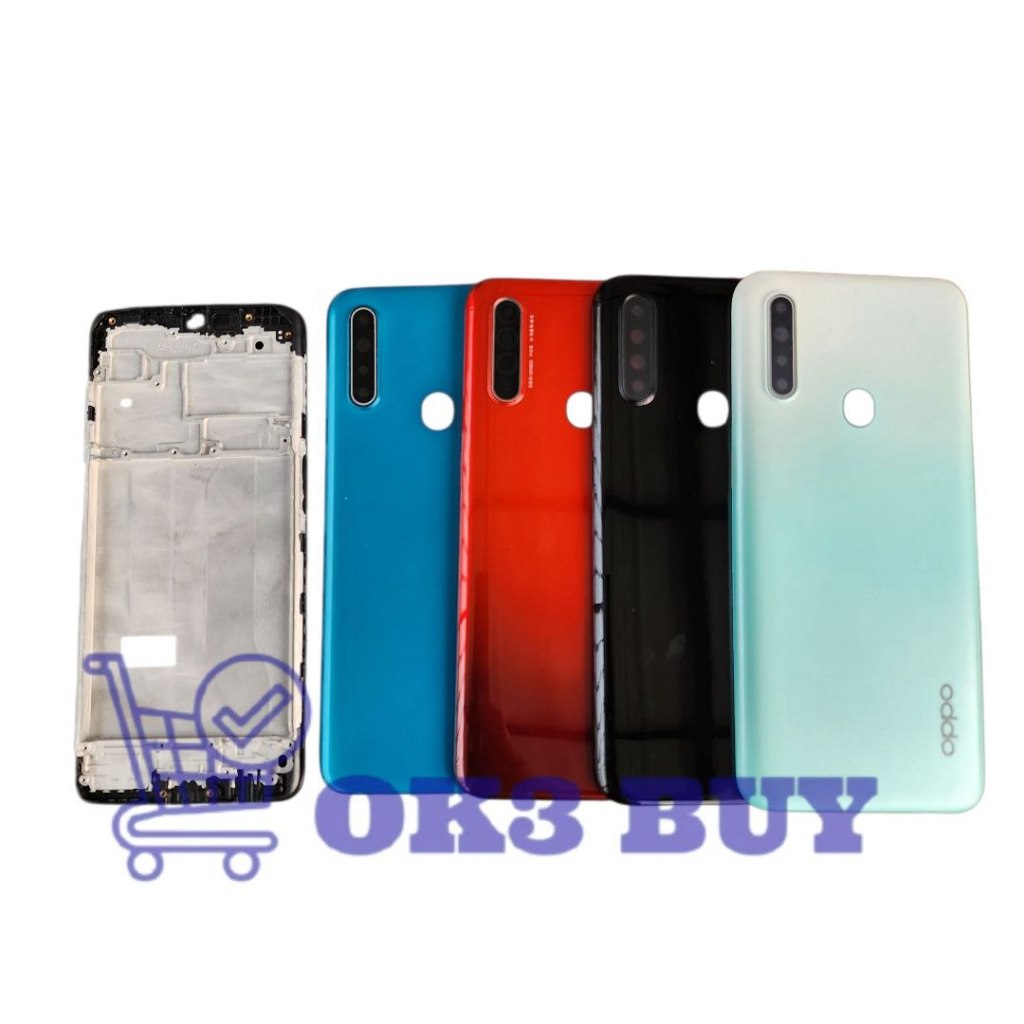 Backdoor Tutup Belakang + Frame Lcd Oppo A31 CPH2015 CPH2073 CPH2081 CPH2029 CPH2031 Casing Housing