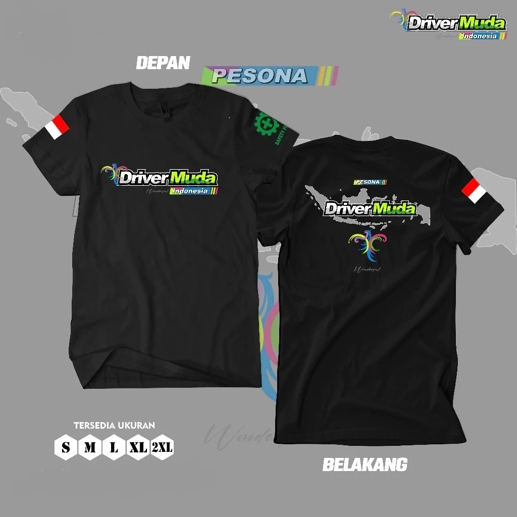 KAOS DRIVER MUDA INDONESIA WONDERFUL - kaos Distro DRIVER MUDA INDONESIA WONDERFUL